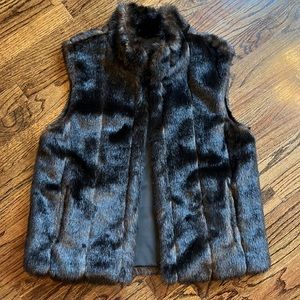Gorgeous Brown Faux Fur Reversible Vest
